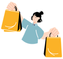 پیش‌نمایش فایل woman-holding-shopping-bags-5596278 از پک فروش اینترنتی