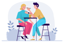 پیش‌نمایش فایل make-up-artist-selects-the-make-up-that-will-best-suit-the-client-5984633 از پک فعالیت افراد