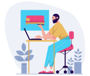 پیش‌نمایش فایل male-interior-designer-working-on-design-project-5984631 از پک فعالیت افراد