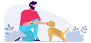 پیش‌نمایش فایل man-met-a-dog-on-the-street-and-decided-to-pet-it-5984640 از پک فعالیت افراد