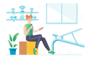 پیش‌نمایش فایل woman-drinks-water-and-rests-after-exercises-in-gym-5983980 از پک متفرقه
