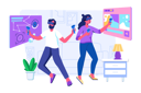 پیش‌نمایش فایل couple-using-vr-tools-7154180 از پک تکنولوژی