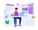 پیش‌نمایش فایل male-developer-working-at-desk-7154179 از پک تکنولوژی