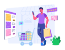 پیش‌نمایش فایل man-doing-online-shopping-7154194 از پک تکنولوژی