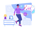 پیش‌نمایش فایل man-exploring-metaverse-system-7154195 از پک تکنولوژی