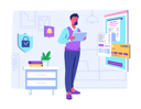 پیش‌نمایش فایل man-getting-online-card-payment-receipt-7154203 از پک تکنولوژی