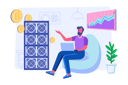 پیش‌نمایش فایل man-mining-bitcoin-using-mining-rig-7154209 از پک تکنولوژی