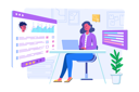 پیش‌نمایش فایل woman-conducting-online-meeting-7154192 از پک تکنولوژی