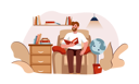 پیش‌نمایش فایل man-reading-book-while-sitting-on-sofa-7154395 از پک فعالیت افراد