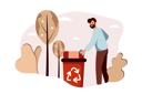 پیش‌نمایش فایل man-throw-waste-in-recycle-bin-7154384 از پک فعالیت افراد