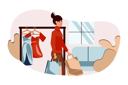 پیش‌نمایش فایل woman-doing-clothes-shopping-7154400 از پک فعالیت افراد