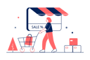 پیش‌نمایش فایل woman-shopping-during-sale-7154247 از پک فعالیت‌های تجاری