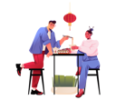 پیش‌نمایش فایل chinese-people-eating-chinese-food-8369066 از پک سبک زندگی