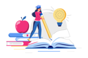 پیش‌نمایش فایل graduate-girl-with-book-8369100 از پک فعالیت افراد