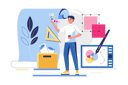 پیش‌نمایش فایل male-designer-doing-graphic-designing-8369104 از پک فعالیت افراد