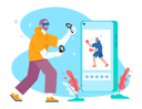 پیش‌نمایش فایل beard-man-enjoying-meta-world-8368961 از پک سبک زندگی