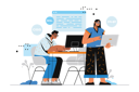 پیش‌نمایش فایل young-man-and-woman-doing-programming-work-8369029 از پک متفرقه