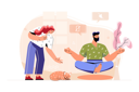 پیش‌نمایش فایل beard-man-doing-meditation-8369353 از پک سبک زندگی