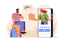 پیش‌نمایش فایل beard-man-doing-online-shopping-8369358 از پک سبک زندگی