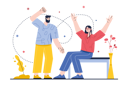 پیش‌نمایش فایل couple-cheering-together-8368904 از پک متفرقه