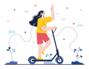 پیش‌نمایش فایل girl-riding-scooter-outside-8368914 از پک متفرقه