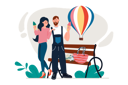 پیش‌نمایش فایل couple-eating-ice-cream-8566794 از پک متفرقه