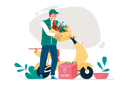 پیش‌نمایش فایل grocery-delivery-service-8566799 از پک متفرقه