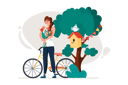 پیش‌نمایش فایل happy-woman-holding-flower-bouquet-8566809 از پک متفرقه