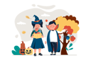 پیش‌نمایش فایل kids-ready-for-halloween-party-8566786 از پک متفرقه