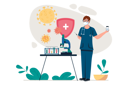 پیش‌نمایش فایل lab-doctor-experiment-on-coronavirus-8566787 از پک متفرقه