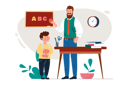 پیش‌نمایش فایل male-school-teacher-teaching-to-boy-8566813 از پک متفرقه