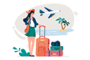 پیش‌نمایش فایل woman-going-on-vacation-8566807 از پک متفرقه