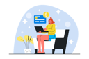 پیش‌نمایش فایل woman-paying-via-card-8566762 از پک حرفه