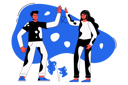 پیش‌نمایش فایل man-and-woman-giving-high-five-8566716 از پک فعالیت افراد