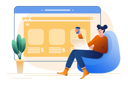 پیش‌نمایش فایل woman-working-on-website-8566691 از پک فعالیت‌های تجاری