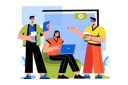 پیش‌نمایش فایل business-team-discussing-8566915 از پک متفرقه