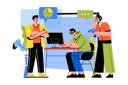 پیش‌نمایش فایل business-team-with-limited-working-time-8566919 از پک متفرقه