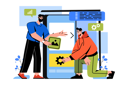 پیش‌نمایش فایل designer-and-developer-working-in-sync-8566912 از پک متفرقه