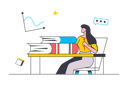 پیش‌نمایش فایل girl-doing-homework-8602859 از پک حرفه