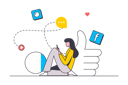 پیش‌نمایش فایل woman-using-social-media-8602843 از پک حرفه