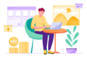 پیش‌نمایش فایل nft-trading-8602975 از پک مبتنی بر مفهوم