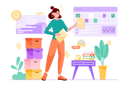 پیش‌نمایش فایل work-schedule-8602982 از پک مبتنی بر مفهوم