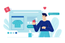 پیش‌نمایش فایل man-doing-online-shopping-8603377 از پک فعالیت‌های تجاری