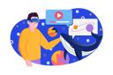 پیش‌نمایش فایل man-experiencing-vr-technology-8603324 از پک مبتنی بر مفهوم