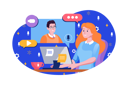پیش‌نمایش فایل online-video-calling-8603313 از پک مبتنی بر مفهوم
