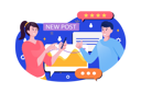 پیش‌نمایش فایل people-posting-image-on-social-media-8603310 از پک مبتنی بر مفهوم