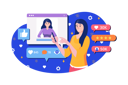 پیش‌نمایش فایل woman-using-social-media-app-8603317 از پک مبتنی بر مفهوم