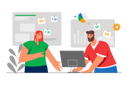 پیش‌نمایش فایل business-team-talking-about-business-data-8603216 از پک فعالیت افراد