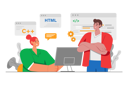 پیش‌نمایش فایل developer-team-working-together-8603204 از پک فعالیت افراد