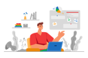 پیش‌نمایش فایل male-employee-working-on-laptop-8603210 از پک فعالیت افراد
